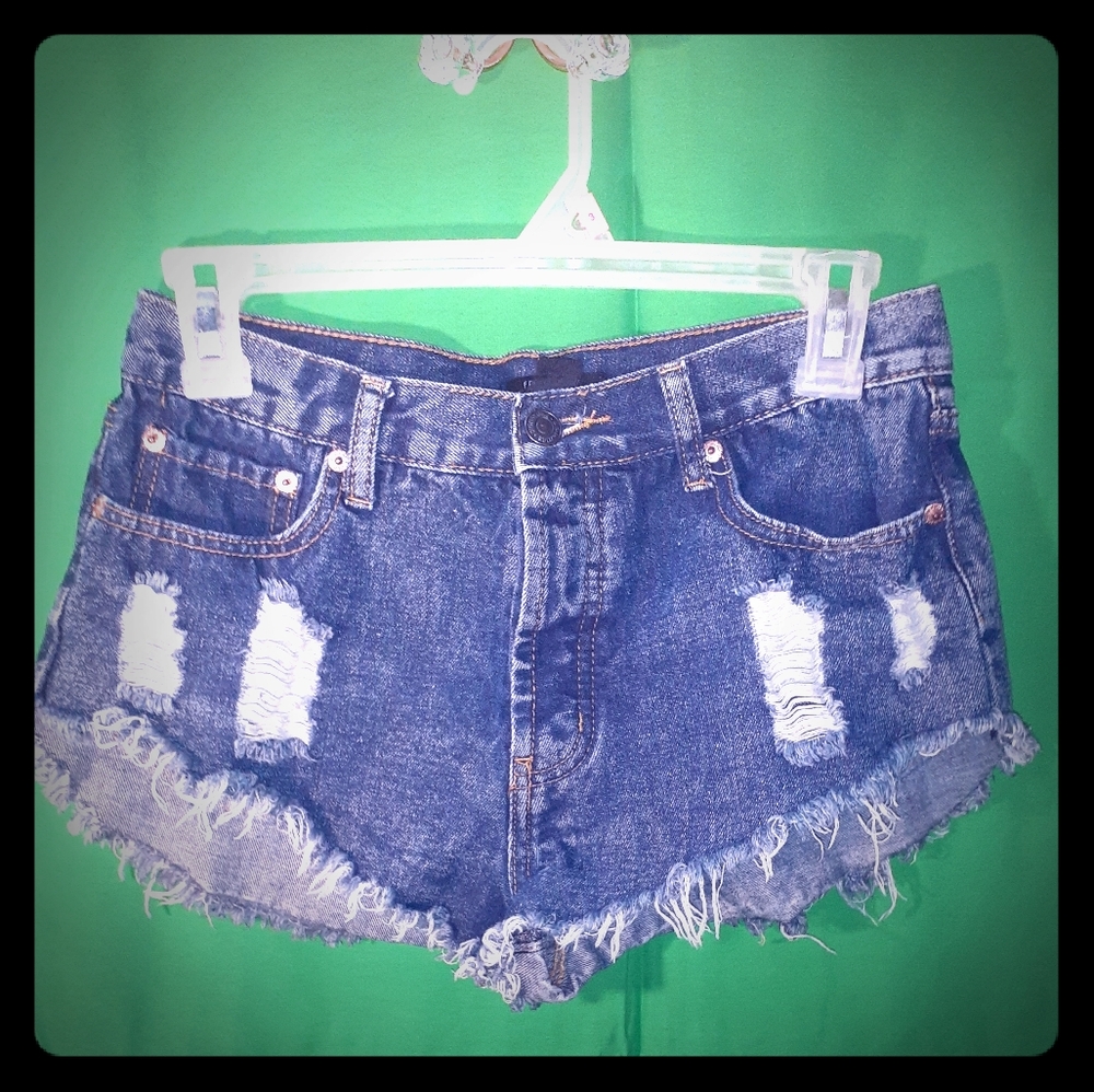 High Waisted Jean Shorts